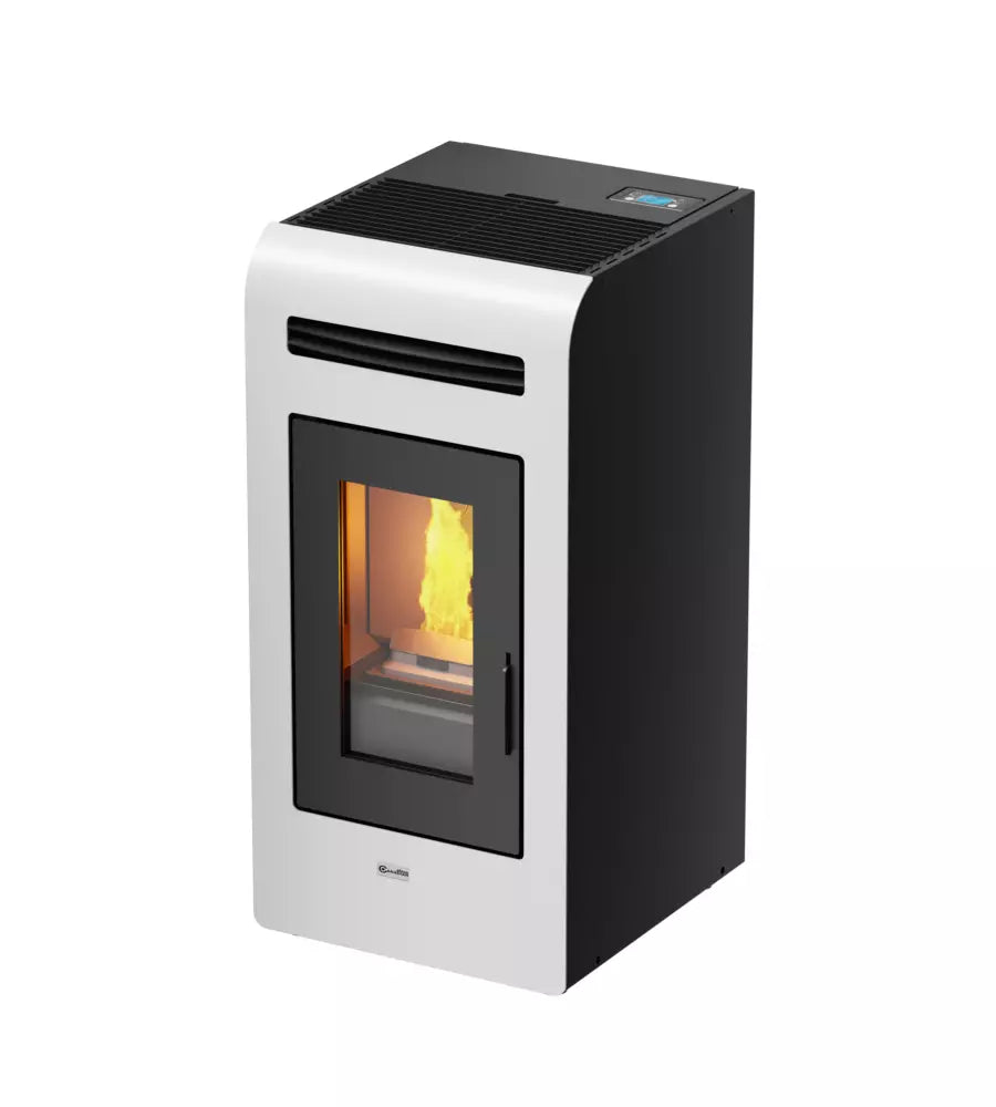 Stufa a stufa canadese a pellet "vancouver 14" bianco 12,9 kw