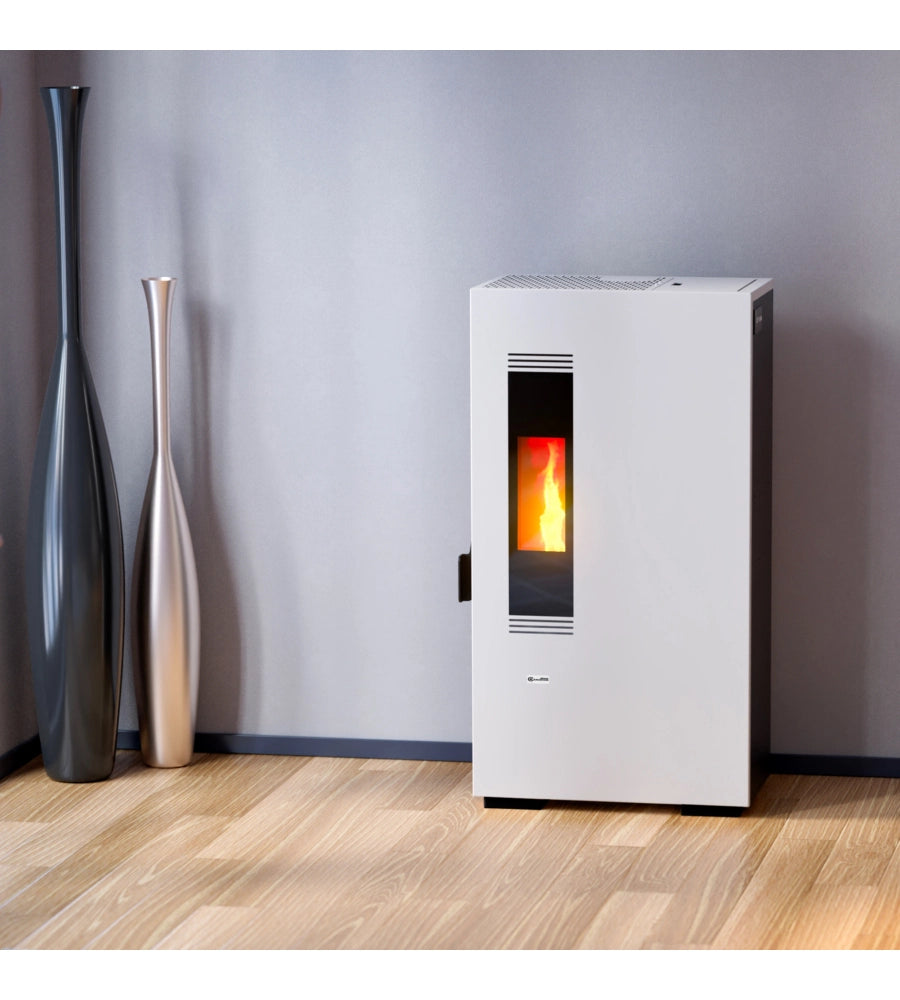 Stufa a stufa canadese slim a pellet "mini 5" bianco 4,4 kw™